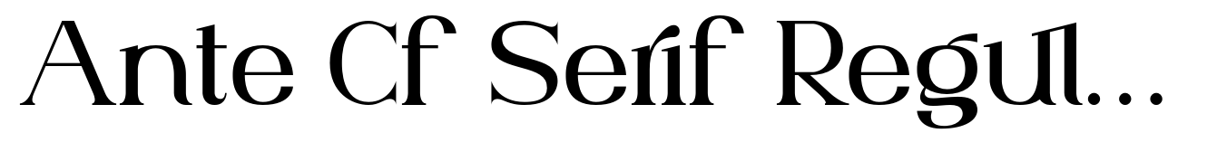 Ante Cf Serif Regular
